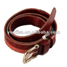 Woman's Red Genuine Leather Belt